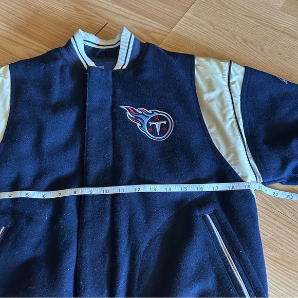 Vintage Reebok Tennessee Titans Letterman Jacket Youth Medium - Picture 6 of 10